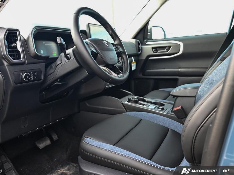 NEW 2026 Ford Bronco Sport Outer Banks - Azure Grey Metallic Tri-coat Exterior / PLATINUM BLUE, PREMIUM TRIMMED HEATED FRONT BUCKET SEATS Interior - $45,799 - Stock #E61022 - VIN 3FMCR9CN1TRF11750 - Photo 13