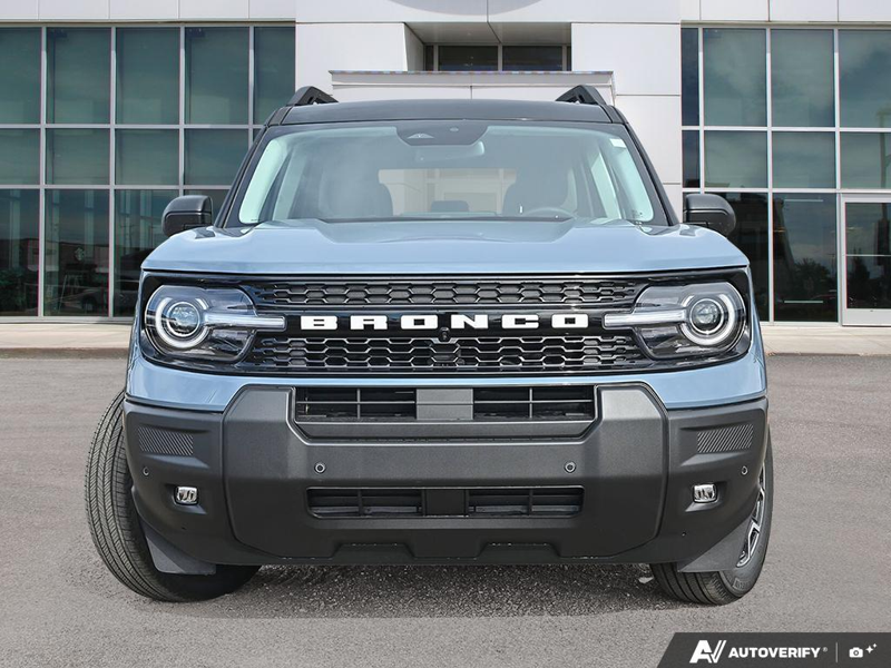 NEW 2026 Ford Bronco Sport Outer Banks - Azure Grey Metallic Tri-coat Exterior / PLATINUM BLUE, PREMIUM TRIMMED HEATED FRONT BUCKET SEATS Interior - $45,799 - Stock #E61022 - VIN 3FMCR9CN1TRF11750 - Photo 2