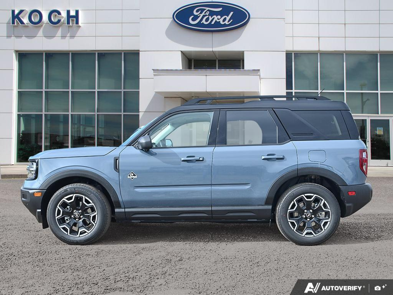 NEW 2026 Ford Bronco Sport Outer Banks - Azure Grey Metallic Tri-coat Exterior / PLATINUM BLUE, PREMIUM TRIMMED HEATED FRONT BUCKET SEATS Interior - $45,799 - Stock #E61022 - VIN 3FMCR9CN1TRF11750 - Photo 3