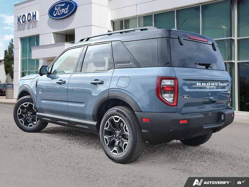 NEW 2026 Ford Bronco Sport Outer Banks - Azure Grey Metallic Tri-coat Exterior / PLATINUM BLUE, PREMIUM TRIMMED HEATED FRONT BUCKET SEATS Interior - $45,799 - Stock #E61022 - VIN 3FMCR9CN1TRF11750 - Photo 4