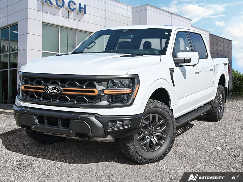 NEW 2026 Ford F-150 Tremor - Oxford White Exterior / BLACK TREMOR LEATHER Interior - $85,944 - Stock #E60980 - VIN 1FTFW4L84TFB68078 - Photo 1