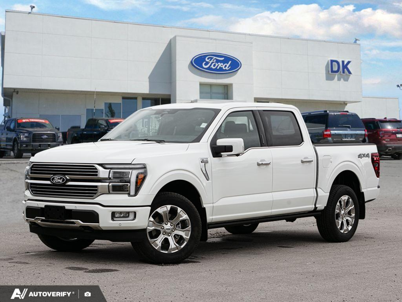 NEW 2026 Ford F-150 Platinum - Star White Tri-Coat Exterior / BLACK Interior - $98,917 - Stock #D60848 - VIN 1FTFW7L89TFA91242 - Photo 1