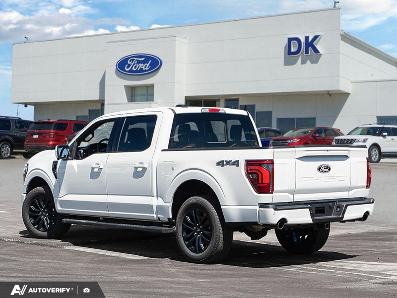 NEW 2026 Ford F-150 LARIAT - Star White Tri-Coat Exterior / BLACK, ACTIVEX TRIMMED 40/CONSOLE/40 FRONT SEATS (B) Interior - $80,505 - Stock #D60672 - VIN 1FTFW5L88TFA34986 - Photo 4
