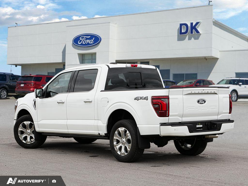 NEW 2026 Ford F-150 Platinum - Star White Tri-Coat Exterior / BLACK Interior - $98,917 - Stock #D60848 - VIN 1FTFW7L89TFA91242 - Photo 4