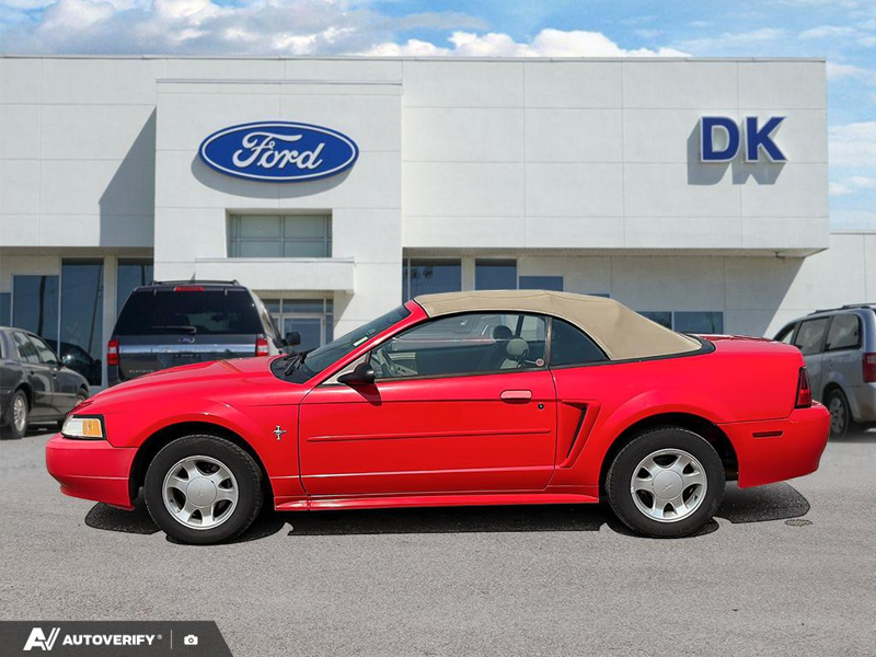 USED 2000 Ford Mustang BASE Convertible! - Bright Red Exterior - $7,997 - Stock #D50931F - VIN 1FAFP4440YF253862 - Photo 3
