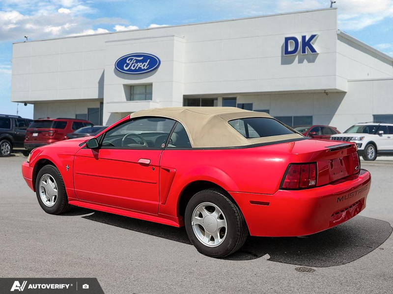 USED 2000 Ford Mustang BASE Convertible! - Bright Red Exterior - $7,997 - Stock #D50931F - VIN 1FAFP4440YF253862 - Photo 4