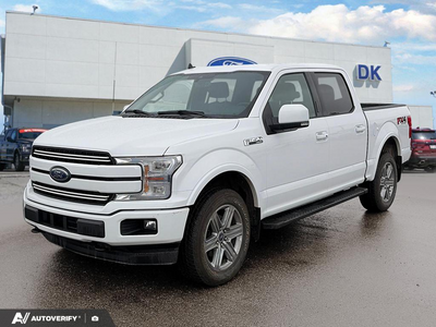 USED 2020 Ford F-150 Lariat 502A w/Leather, Nav, and More! - Oxford White Exterior - $42,899 - Stock #D60365A - VIN 1FTEW1E45LFC68291