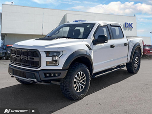 USED 2020 Ford F-150 Raptor w/Leather, Moonroof, Nav, and Much More! - Oxford White Exterior - $48,788 - Stock #D60604A - VIN 1FTFW1RG2LFB89394