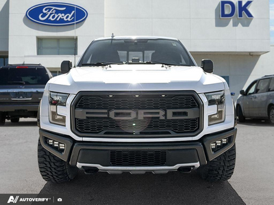 USED 2020 Ford F-150 Raptor w/Leather, Moonroof, Nav, and Much More! - Oxford White Exterior - $43,788 - Stock #D60604A - VIN 1FTFW1RG2LFB89394