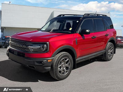 USED 2021 Ford Bronco Sport Badlands W/Low Mileage! - Rapid Red Tri-coat Metallic Exterior - $29,888 - Stock #D50931A - VIN 3FMCR9D91MRB18561