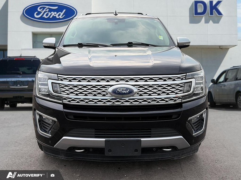 USED 2021 Ford Expedition PLAT MAX 4X4 w/Leather, Moonroof, Nav, and More! - Agate Black Metallic Exterior / BLACK ONYX LEATHER Interior - $46,888 - Stock #D60514A - VIN 1FMJK1MT0MEA12484 - Photo 2