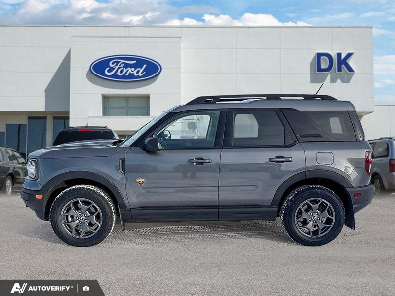 USED 2022 Ford Bronco Sport Badlands w/Premium Package! - Carbonized Grey Metallic Exterior / EBONY ROAST Interior - $27,777 - Stock #D60114A - VIN 3FMCR9D99NRE25641 - Photo 3