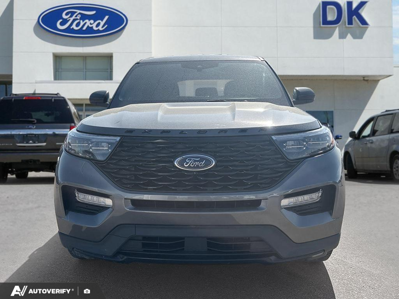 USED 2022 Ford Explorer ST-Line w/Leather, Nav, and More! - Carbonized Grey Metallic Exterior / EBONY ACTIVEX Interior - $30,777 - Stock #D51030A - VIN 1FMSK8KH7NGB74680 - Photo 2