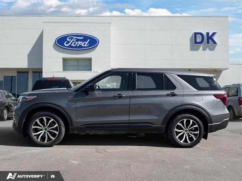 USED 2022 Ford Explorer ST-Line w/Leather, Nav, and More! - Carbonized Grey Metallic Exterior / EBONY ACTIVEX Interior - $30,777 - Stock #D51030A - VIN 1FMSK8KH7NGB74680 - Photo 3
