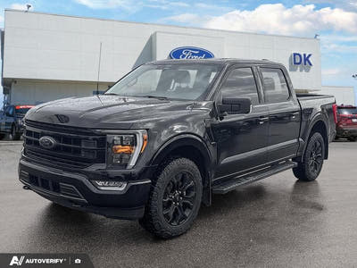 USED 2022 Ford F-150 XLT 302A w/Black Appearance Pkg! - Agate Black Exterior - $42,777 - Stock #D50913A - VIN 1FTFW1E87NFB45117