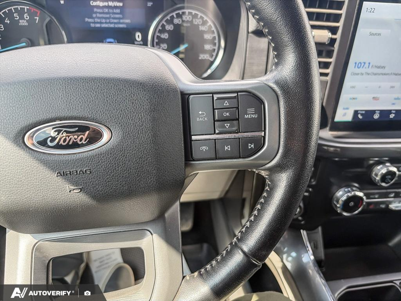 USED 2022 Ford F-150 XLT 302A w/Black Pkg! - Iconic Silver Metallic Exterior / BLACK LTHR TRIM Interior - $38,888 - Stock #D60721A - VIN 1FTFW1E81NFB44108 - Photo 12