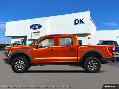 USED 2022 Ford F-150 Raptor - Orange Exterior - $78,899 - Stock #D60855F - VIN 1FTFW1RG2NFC42405