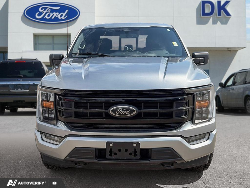 USED 2022 Ford F-150 XLT 302A w/Black Pkg! - Iconic Silver Metallic Exterior / BLACK LTHR TRIM Interior - $38,888 - Stock #D60721A - VIN 1FTFW1E81NFB44108 - Photo 2