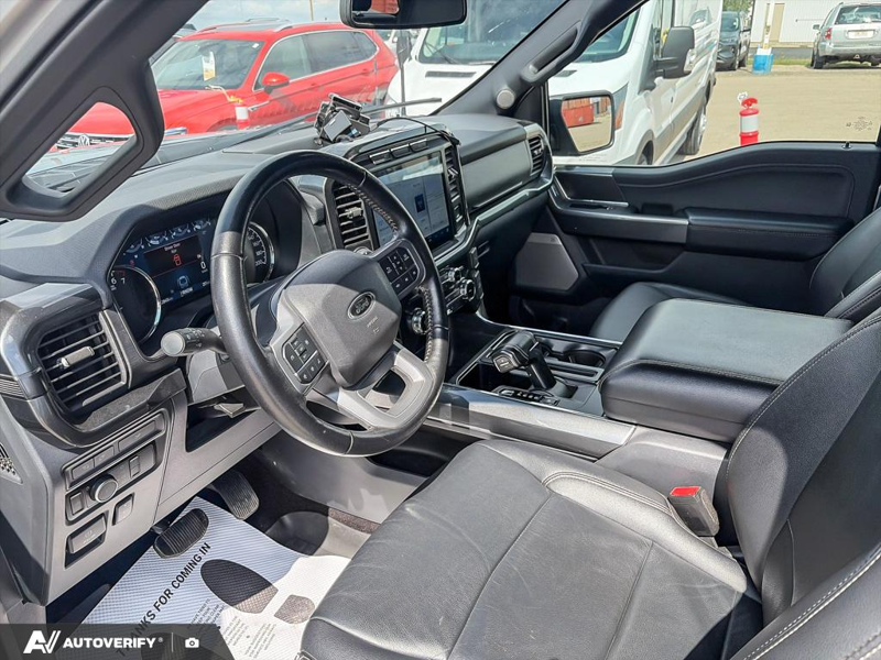 USED 2022 Ford F-150 XLT 302A w/Black Pkg! - Iconic Silver Metallic Exterior / BLACK LTHR TRIM Interior - $38,888 - Stock #D60721A - VIN 1FTFW1E81NFB44108 - Photo 9