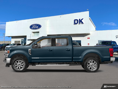 USED 2022 Ford F-350 Super Duty
 Lariat w/Leather, Moonroof, Nav, and More! - Antimatter Blue Metallic Exterior / BLACK LEATHER Interior - $74,888 - Stock #D60351A - VIN 1FT8W3BT7NEE28362