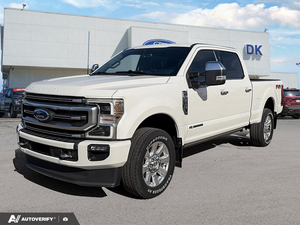 USED 2022 Ford F-350 Super Duty Platinum W/Delete Kit! - White Exterior - $77,999 - Stock #DC0011 - VIN 1FT8W3BT1NED35594