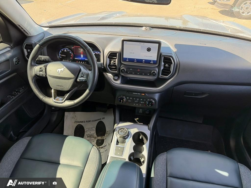 USED 2023 Ford Bronco Sport Outer Banks w/Leather, Tech Pkg, and More! - Carbonized Grey Metallic Exterior / Navy Interior - $29,999 - Stock #DR1666A - VIN 3FMCR9C6XPRE19311 - Photo 18