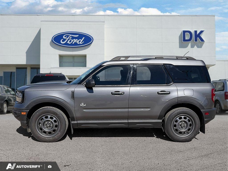 USED 2023 Ford Bronco Sport Outer Banks w/Leather, Tech Pkg, and More! - Carbonized Grey Metallic Exterior / Navy Interior - $29,999 - Stock #DR1666A - VIN 3FMCR9C6XPRE19311 - Photo 3