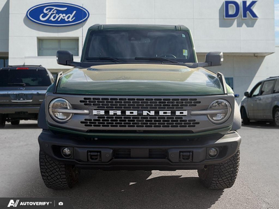 USED 2023 Ford Bronco Badlands w/Sasquatch Package! - Eruption Green Metallic Exterior - $54,999 - Stock #D60861A - VIN 1FMEE5DP4PLC14361