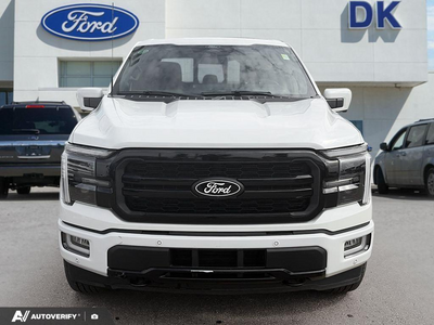 USED 2024 Ford F-150 Lariat 502A Hybrid w/Leather, Moonroof, and Nav! - Star White Tri-Coat Exterior - $66,788 - Stock #DP6446 - VIN 1FTFW5LD0RFA27830
