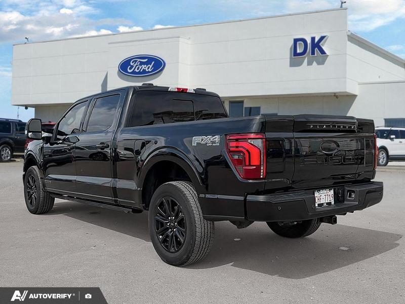 USED 2024 Ford F-150 Platinum w/Leather, Moonroof, Nav, and Much More! - Agate Black Exterior / BLACK LEATHER Interior - $84,699 - Stock #DP6400 - VIN 1FTFW7LD1RFB18892 - Photo 4
