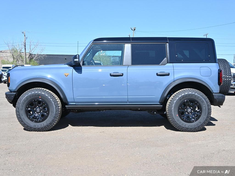 DEMO 2025 Ford Bronco Badlands HOSS + Sasquatch Package - Azure Grey Metallic Tri-coat Exterior / BLACK LEATHER TRIM VINYL Interior - $81,984 - Stock #E50684 - VIN 1FMEE9BP3SLA60244 - Photo 3