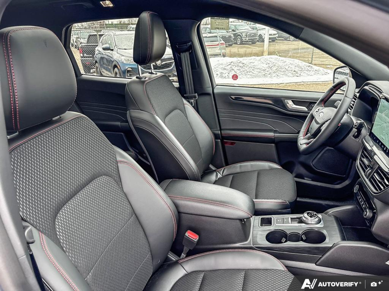 NEW 2025 Ford Escape ST-Line Hybrid - Vapor Blue Exterior / EBONY VINYL/ RED STITCHING Interior - $45,143 - Stock #E50102 - VIN 1FMCU9MZXSUA13070 - Photo 22