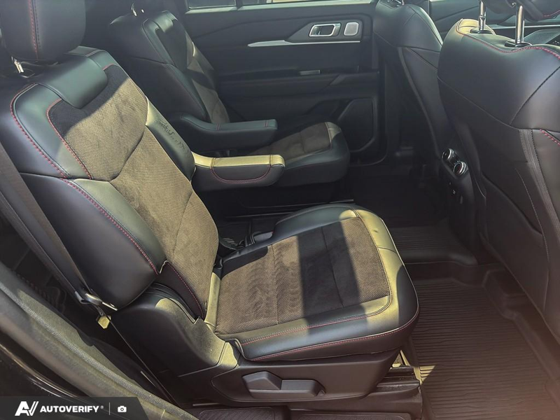 USED 2025 Ford Explorer ST w/Leather, Moonroof, Nav, and More! - Agate Black Exterior / ONYX ACTIVEX Interior - $58,999 - Stock #D60723A - VIN 1FMWK8GC6SGB39784 - Photo 17