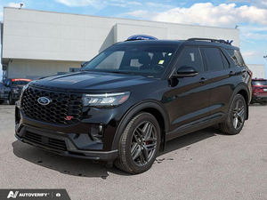 USED 2025 Ford Explorer ST w/Leather, Moonroof, Nav, and More! - Agate Black Exterior - $58,999 - Stock #D60723A - VIN 1FMWK8GC6SGB39784