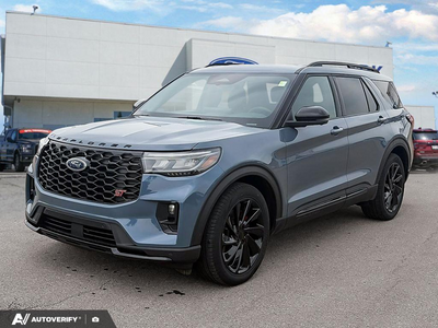 USED 2025 Ford Explorer ST - Vapor Blue Exterior - $56,956 - Stock #D60460A - VIN 1FMWK8GC2SGA49970