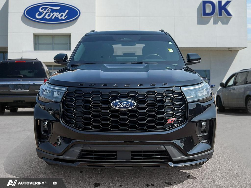 USED 2025 Ford Explorer ST w/Leather, Moonroof, Nav, and More! - Agate Black Exterior / ONYX ACTIVEX Interior - $58,999 - Stock #D60723A - VIN 1FMWK8GC6SGB39784 - Photo 2