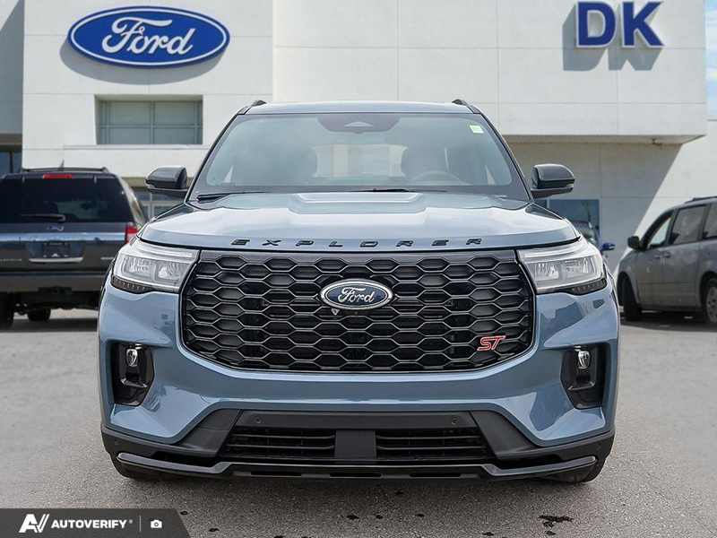 USED 2025 Ford Explorer ST - Vapor Blue Exterior / ONYX ACTIVEX Interior - $56,956 - Stock #D60460A - VIN 1FMWK8GC2SGA49970 - Photo 2