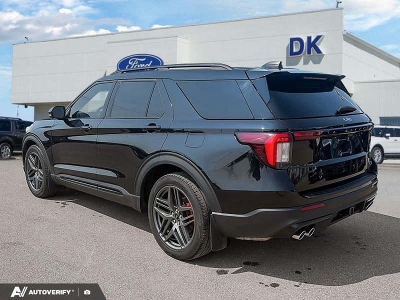 USED 2025 Ford Explorer ST w/Leather, Moonroof, Nav, and More! - Agate Black Exterior / ONYX ACTIVEX Interior - $58,999 - Stock #D60723A - VIN 1FMWK8GC6SGB39784 - Photo 4