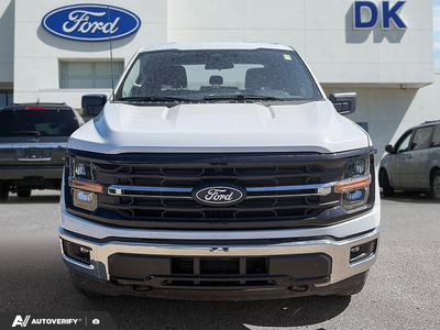 USED 2025 Ford F-150 XLT w/BLIS, FX4 Pkg, and More! - Oxford White Exterior - $52,788 - Stock #DP6439 - VIN 1FTFW3L8XSKD42865