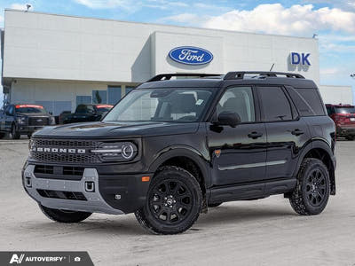 NEW 2026 Ford Bronco Sport Badlands - Shadow Black Exterior - $47,968 - Stock #D60200 - VIN 3FMCR9DA7TRE10515