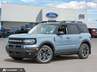 NEW 2026 Ford Bronco Sport Outer Banks - Azure Grey Metallic Tri-coat Exterior - $43,353 - Stock #D60696 - VIN 3FMCR9CN4TRE86844