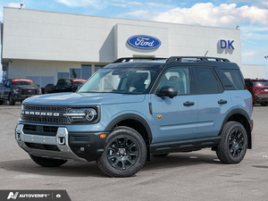 NEW 2026 Ford Bronco Sport Badlands - Azure Grey Metallic Tri-coat Exterior - $47,763 - Stock #D60747 - VIN 3FMCR9DA1TRF05619