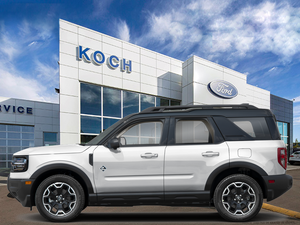 NEW 2026 Ford Bronco Sport Outer Banks - Space White Metallic Exterior - $46,799 - Stock #E61017 - VIN 3FMCR9CN4TRF12889