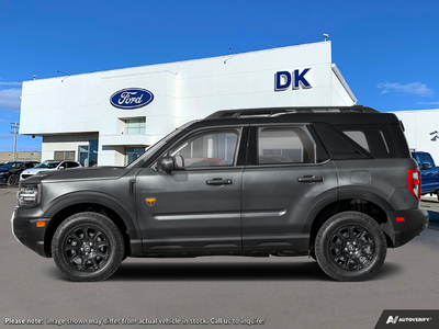 NEW 2026 Ford Bronco Sport Badlands - Carbonized Grey Metallic Exterior - $48,029 - Stock #D60817 - VIN 3FMCR9DA2TRF11557