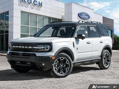 NEW 2026 Ford Bronco Sport Outer Banks - Space White Metallic Exterior - $42,794 - Stock #E61017 - VIN 3FMCR9CN4TRF12889