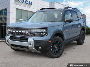 NEW 2026 Ford Bronco Sport Badlands - Azure Grey Metallic Tri-coat Exterior - $51,414 - Stock #E60854 - VIN 3FMCR9DA6TRE86789