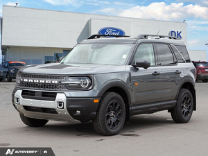 NEW 2026 Ford Bronco Sport Badlands - Carbonized Grey Metallic Exterior - $48,029 - Stock #D60817 - VIN 3FMCR9DA2TRF11557