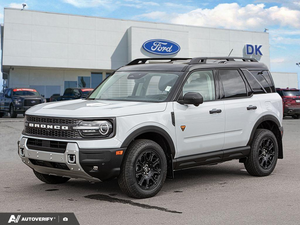 NEW 2026 Ford Bronco Sport Badlands - Space White Metallic Exterior - $48,029 - Stock #D60810 - VIN 3FMCR9DA9TRF11491