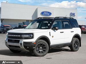 NEW 2026 Ford Bronco Sport Badlands - Oxford White Exterior - $52,569 - Stock #D60807 - VIN 3FMCR9DA8TRF31909