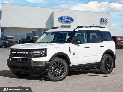 NEW 2026 Ford Bronco Sport Big Bend - Oxford White Exterior - $40,843 - Stock #D60806 - VIN 3FMCR9BN8TRF11942